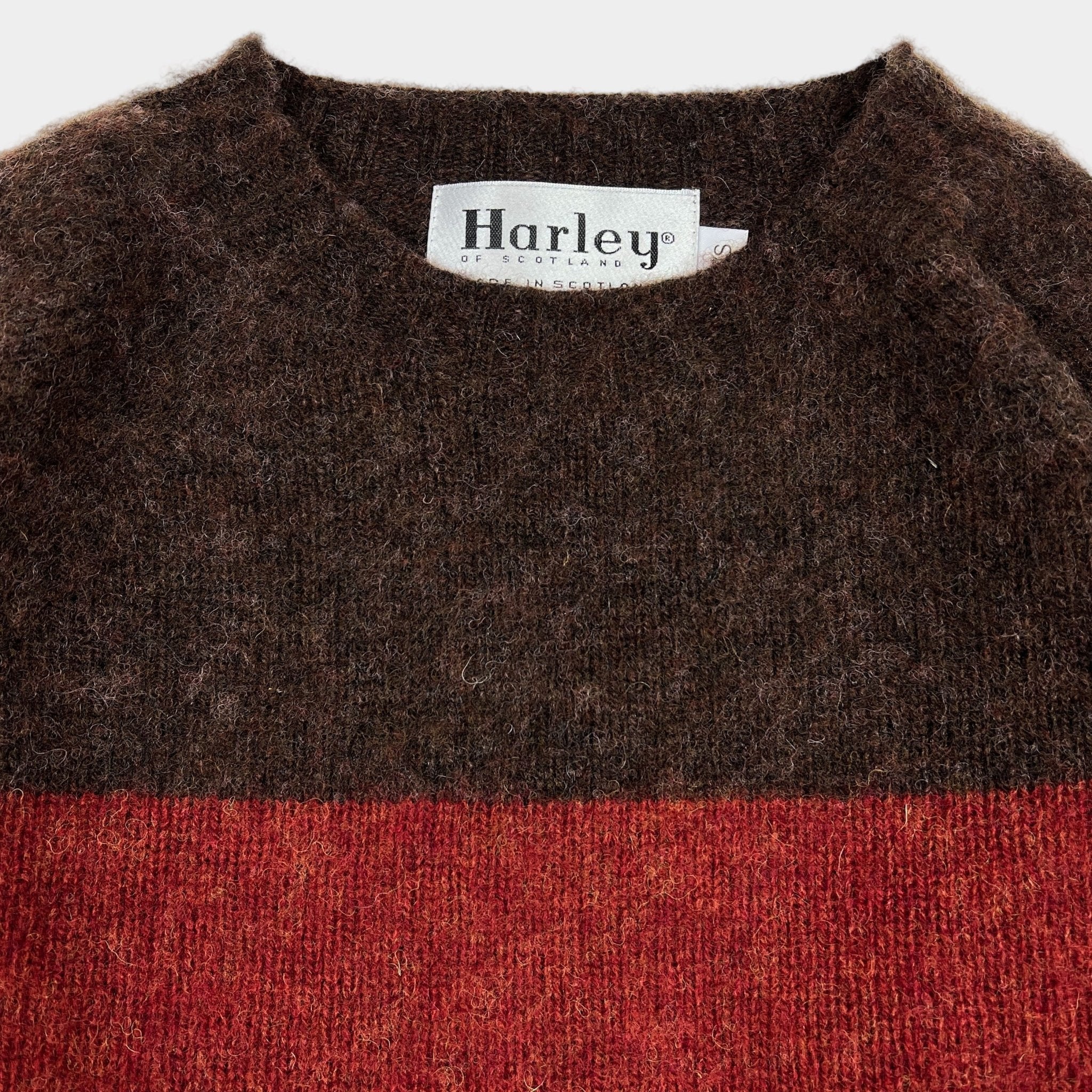 Harley Of Scotland Shaggy Stripe Marron/Madder - Steranko Clothing Manchester