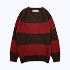 Harley Of Scotland Shaggy Stripe Marron/Madder - Steranko Clothing Manchester