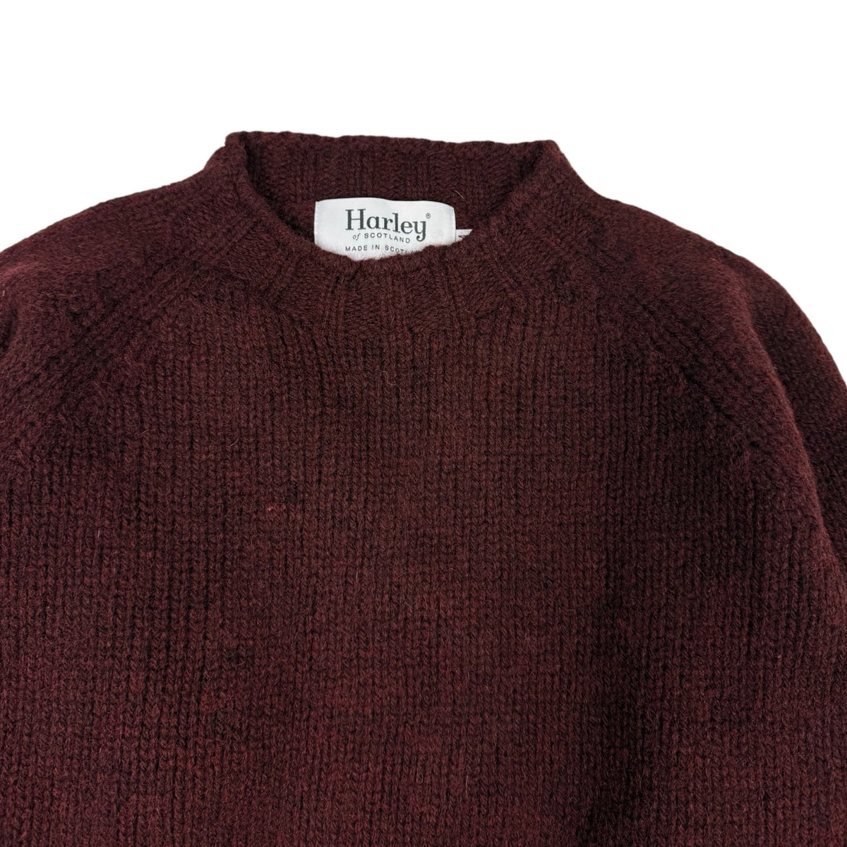 Harley Of Scotland Supersoft Crew Neck Sweater Beetroot - Steranko Clothing Manchester