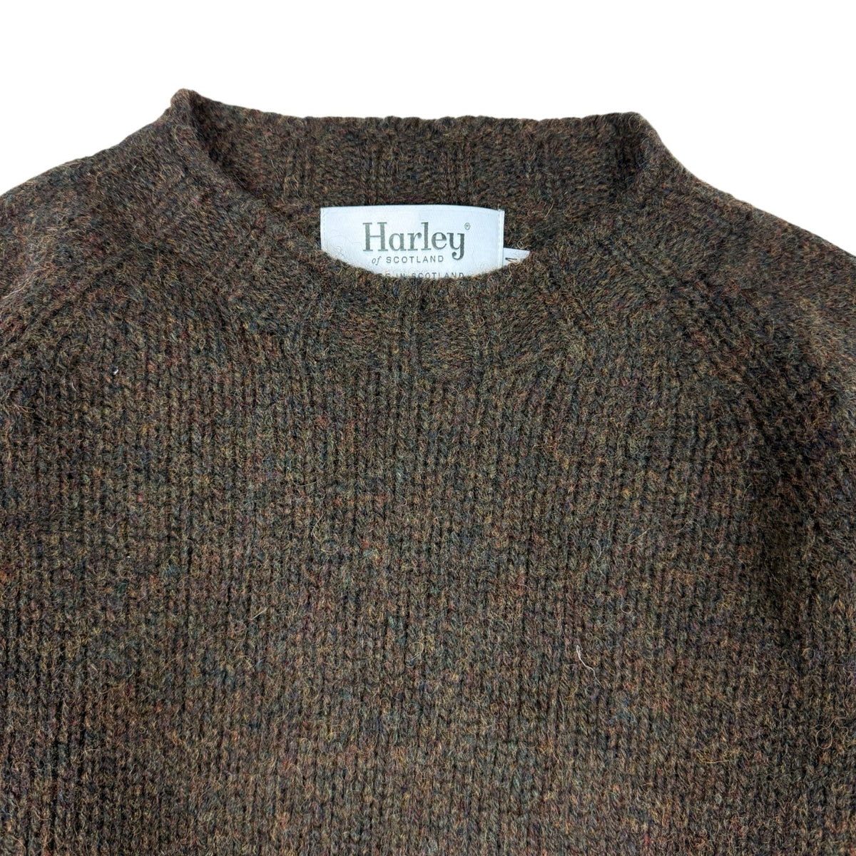 Harley Of Scotland Supersoft Crew Neck Sweater Carob - Steranko Clothing Manchester