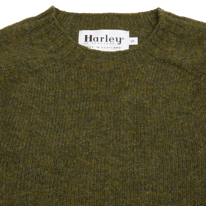Harley Of Scotland Supersoft Lambswool Jumper Scots Pine - Steranko Clothing Manchester