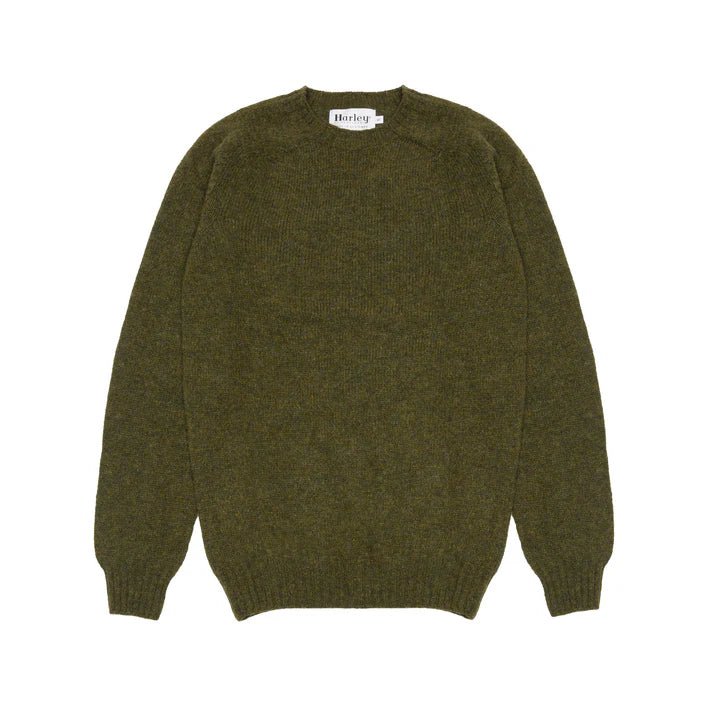 Harley Of Scotland Supersoft Lambswool Jumper Scots Pine - Steranko Clothing Manchester
