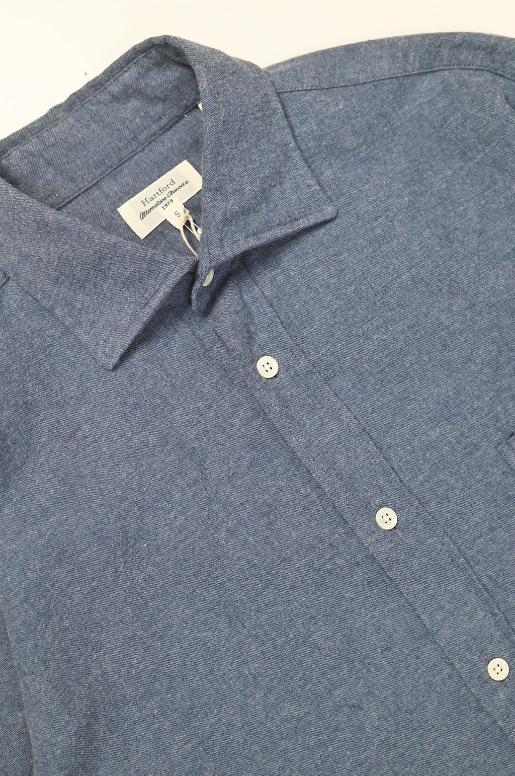 Hartford Paul Shirt Denim - Steranko Clothing Manchester