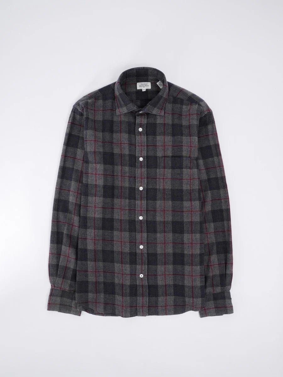 Hartford Paul Shirt Green & Wine & Blue - Steranko Clothing Manchester