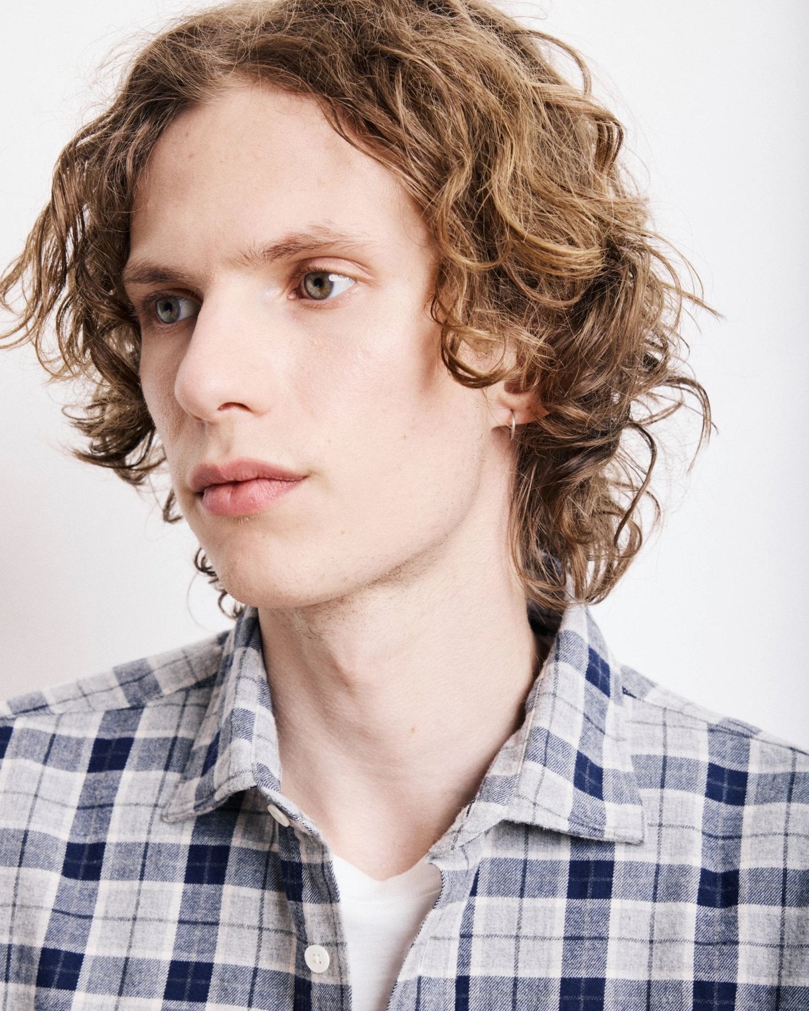 Hartford Paul Shirt Grey & Blue - Steranko Clothing Manchester