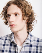 Hartford Paul Shirt Grey & Blue - Steranko Clothing Manchester