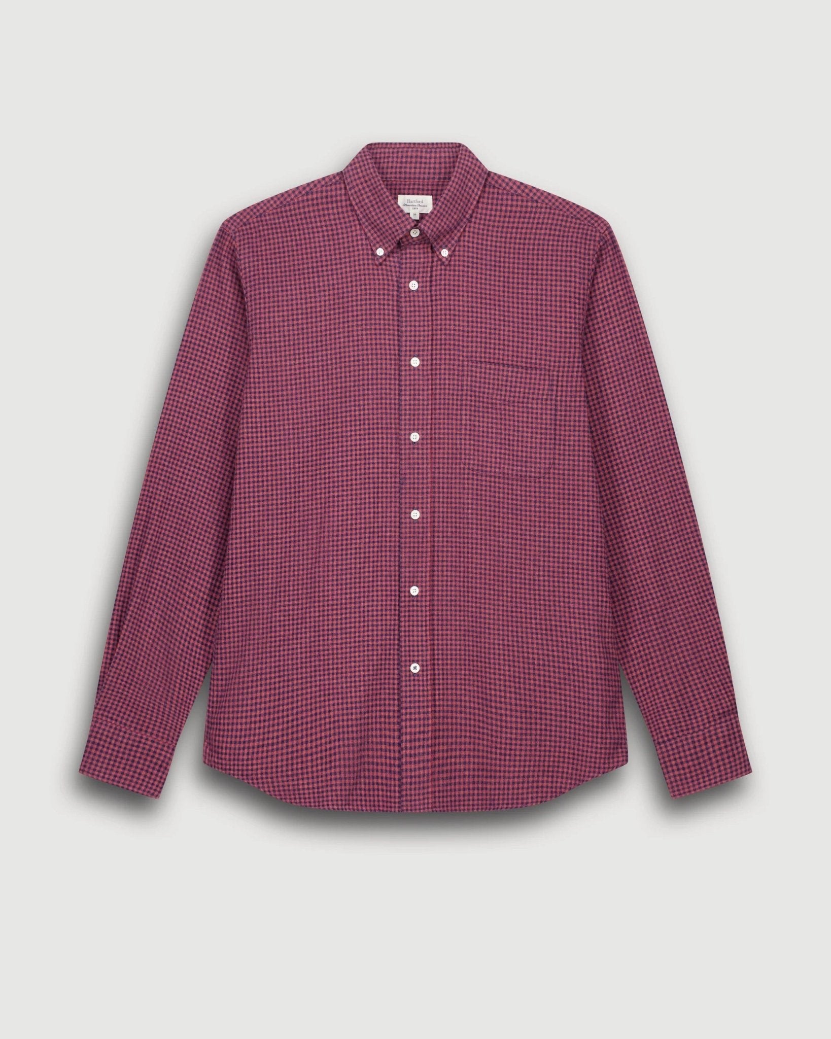 Hartford Pitt Shirt Navy & Red - Steranko Clothing Manchester