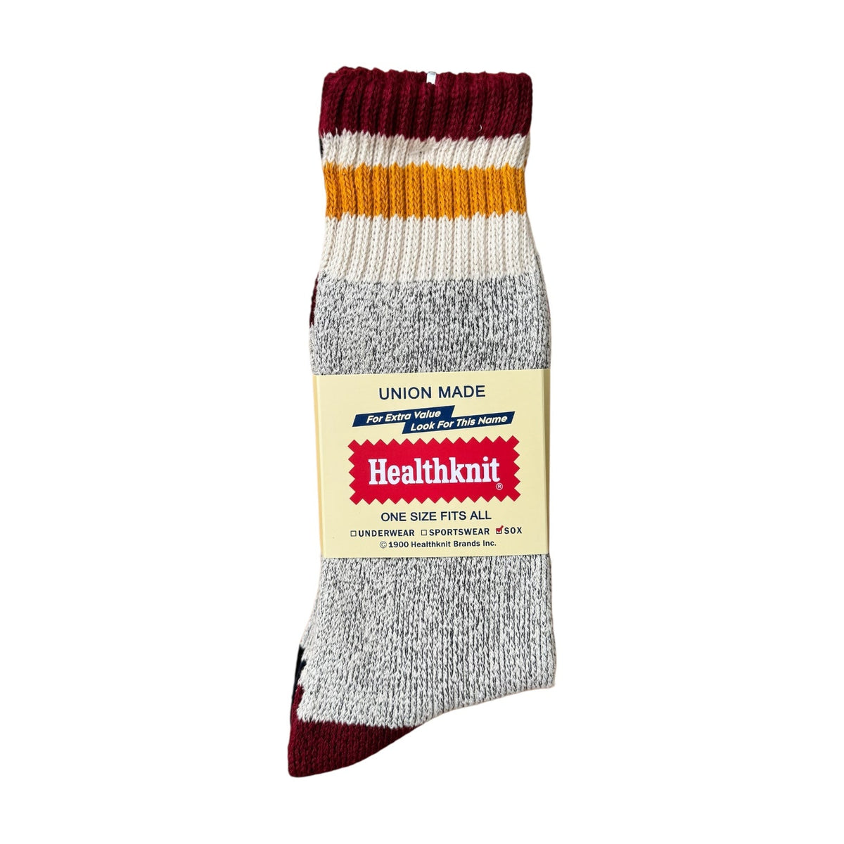 Healthknit 3 Pack Crew Socks Grey Multi Stripe - Steranko Clothing Manchester