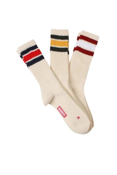 Healthknit 3 Pack Off - White Dark Green / Navy / Burgundy - Steranko Clothing Manchester