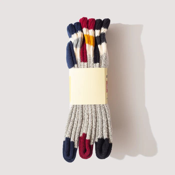 Healthknit 3 Pack Socks Multi Stripe Marl - Steranko Clothing Manchester