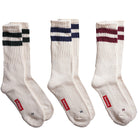 Healthknit 3 Pack Socks Multi Stripe Off White - Steranko Clothing Manchester