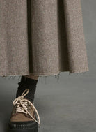 Hod Paris Elisabeth Raw Edge Skirt Barista - Steranko Clothing Manchester