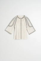 INDI&COLD Bell - Sleeve Shirt Ecru - Steranko Clothing Manchester