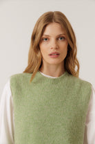INDI&COLD Boxy Mohair Vest Water - Steranko Clothing Manchester