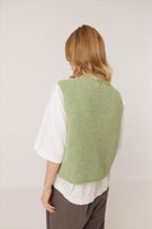 INDI&COLD Boxy Mohair Vest Water - Steranko Clothing Manchester