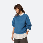 INDI&COLD Brushed-Effect Mohair Sweater Blue - Steranko Clothing Manchester