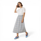 INDI&COLD Cotton Plaid Skirt British Blue - Steranko Clothing Manchester