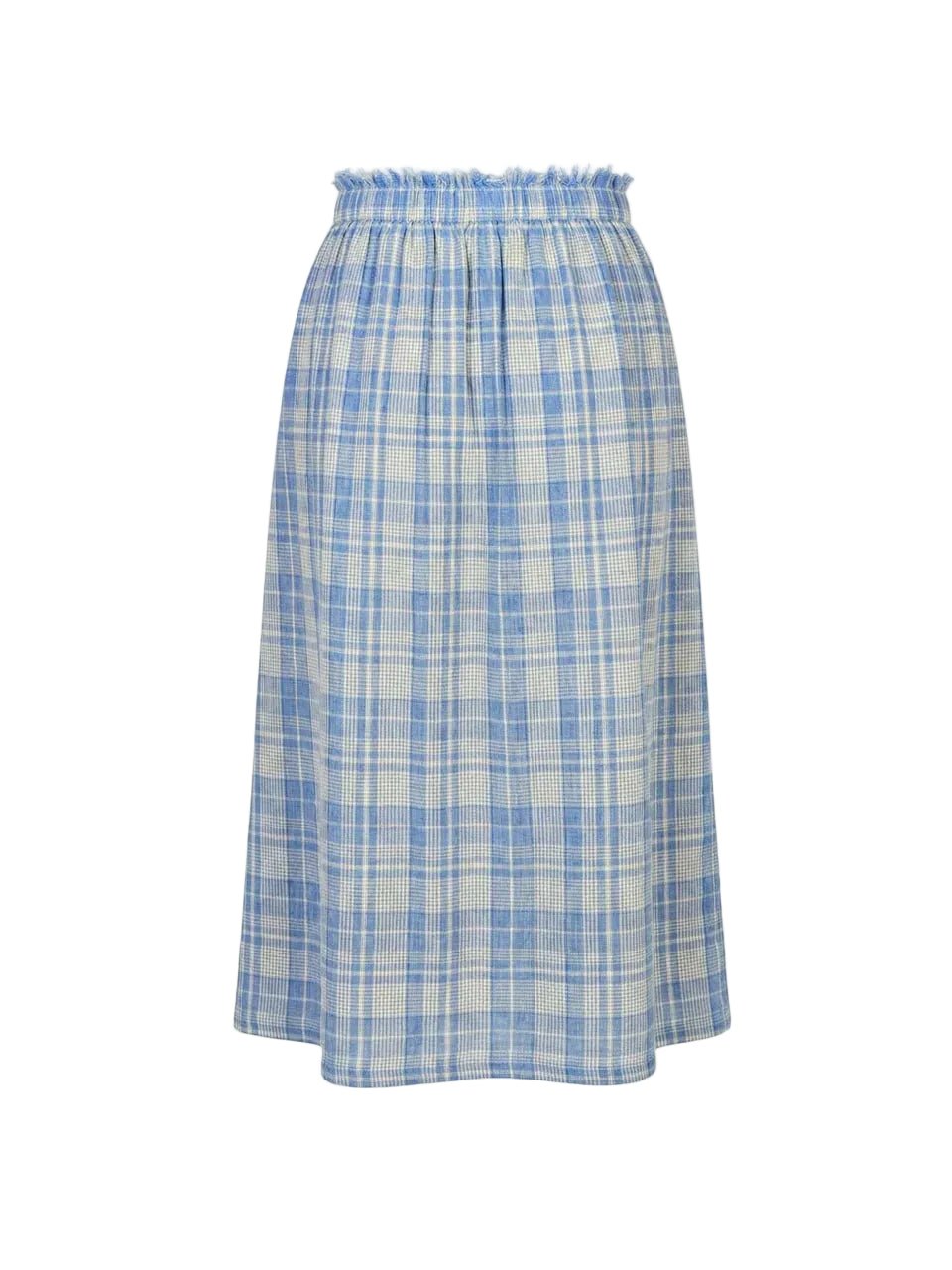 INDI&COLD Cotton Plaid Skirt British Blue - Steranko Clothing Manchester