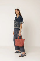 INDI&COLD Pinstripe Pleated Pants Indigo - Steranko Clothing Manchester