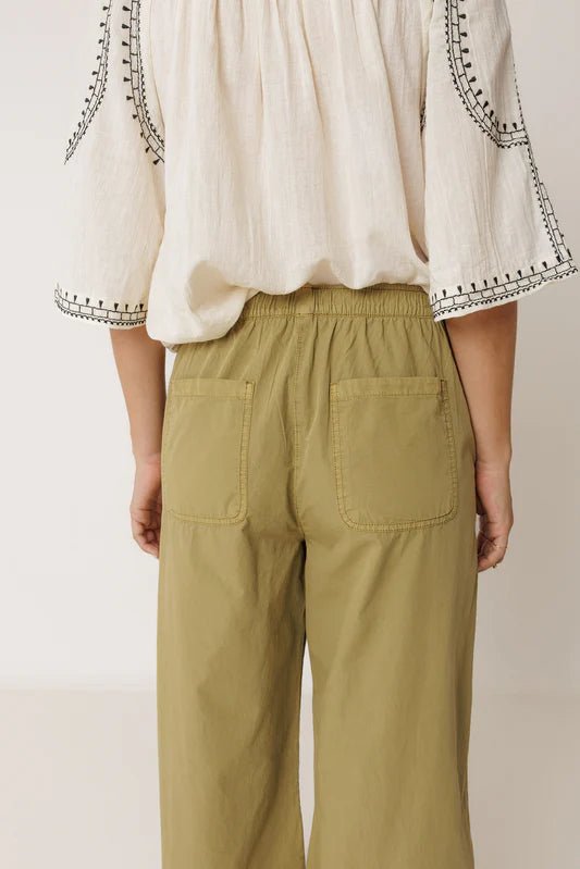 INDI&COLD Straight Poplin Pant Apple - Steranko Clothing Manchester