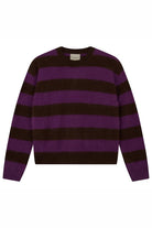 Jumper 1234 Brushed Stripe Crew Hickory/Misty Purple - Steranko Clothing Manchester