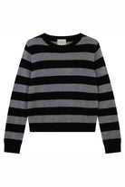 Jumper 1234 Stripe Crew Cashmere Black/Cloudy - Steranko Clothing Manchester