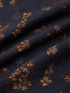 Kestin Crammond Shirt Dark Navy Gorse Print - Steranko Clothing Manchester