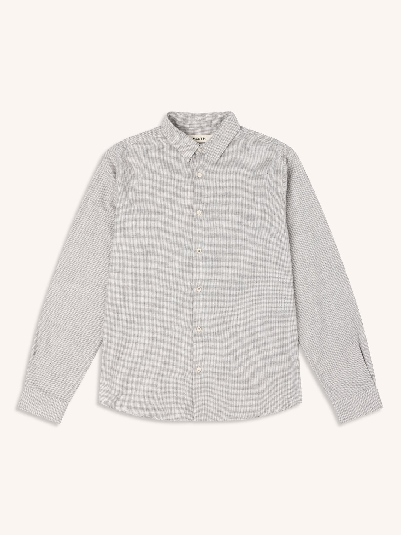 Kestin Dirleton Shirt Houndstooth Shirting - Steranko Clothing Manchester