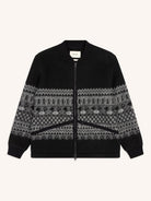 Kestin Dreghorn Fairisle Band Fleece Black - Steranko Clothing Manchester