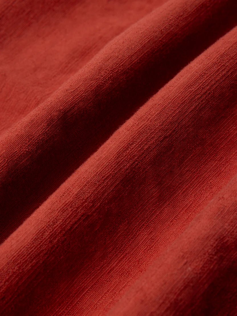 Kestin Ferness Oversized Shirt Rusted Red Slub - Steranko Clothing Manchester