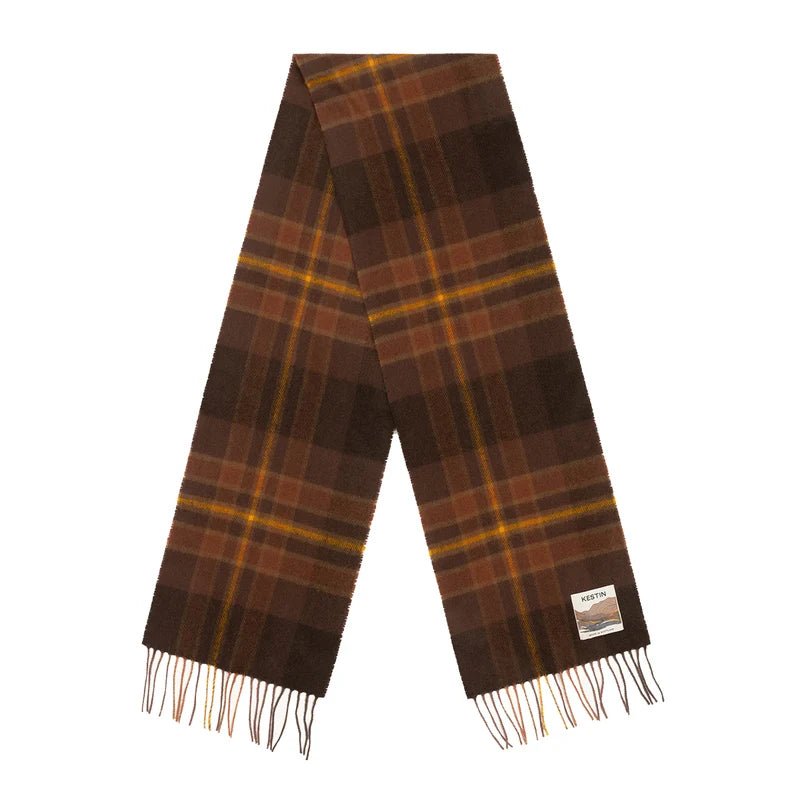 Kestin Gala Lambswool Scarf Peat - Steranko Clothing Manchester
