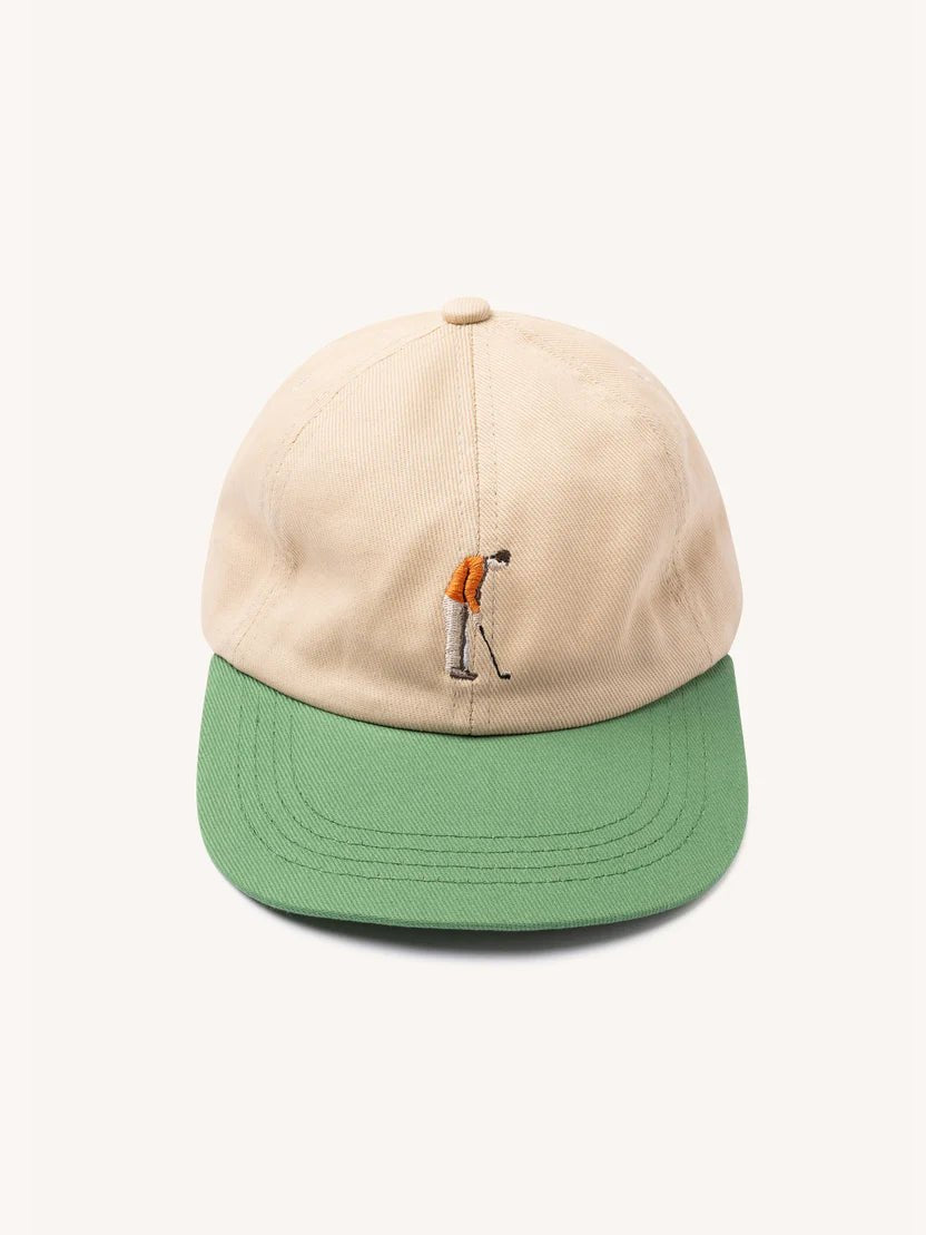 Kestin Leuchars Cap Stone / Green Golf Embroidery - Steranko Clothing Manchester