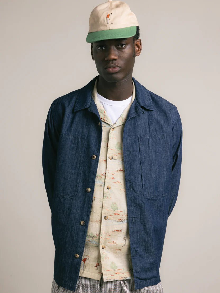 Kestin Leuchars Cap Stone / Green Golf Embroidery - Steranko Clothing Manchester