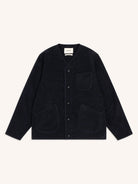 Kestin Neist Cardigan Speckled Wool Navy - Steranko Clothing Manchester