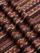 Kestin Neist Cardigan Umber Knitted Fairisle - Steranko Clothing Manchester