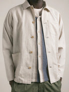 Kestin Ormiston Jacket Ecru Linen Waffle - Steranko Clothing Manchester