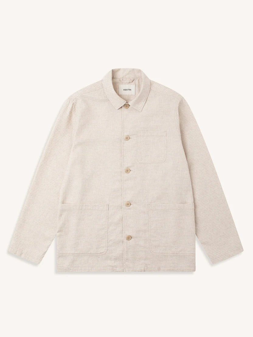 Kestin Ormiston Jacket Ecru Linen Waffle - Steranko Clothing Manchester