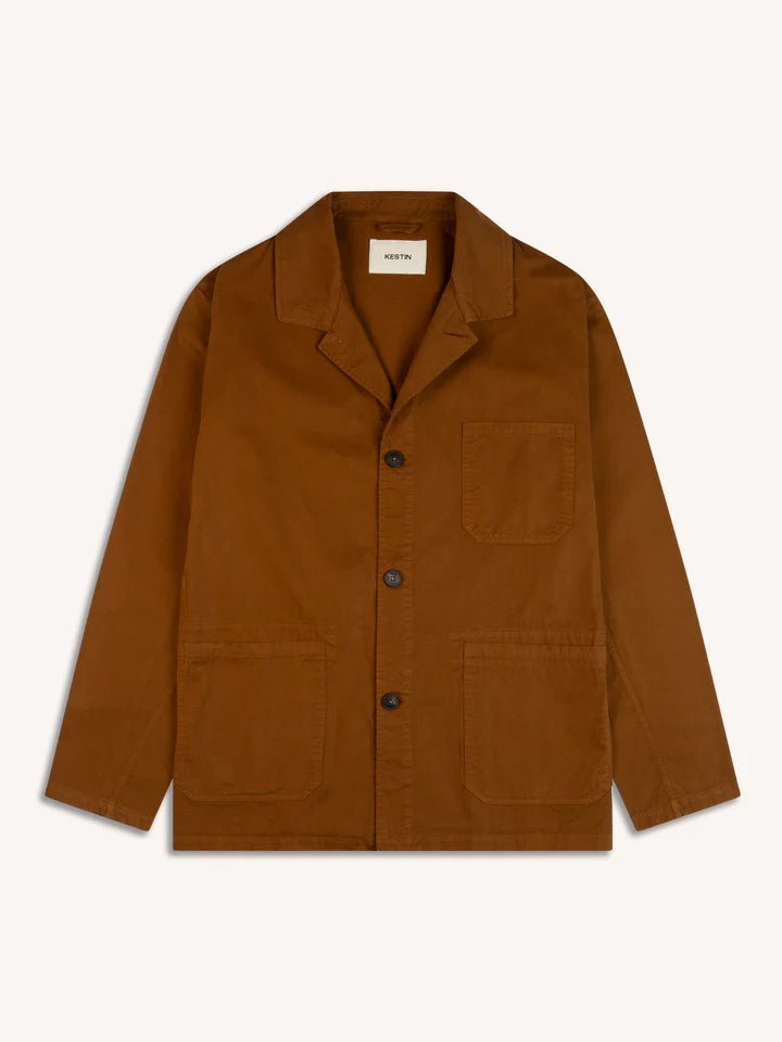 Kestin Port Jacket Cotton Twill Tobacco - Steranko Clothing Manchester