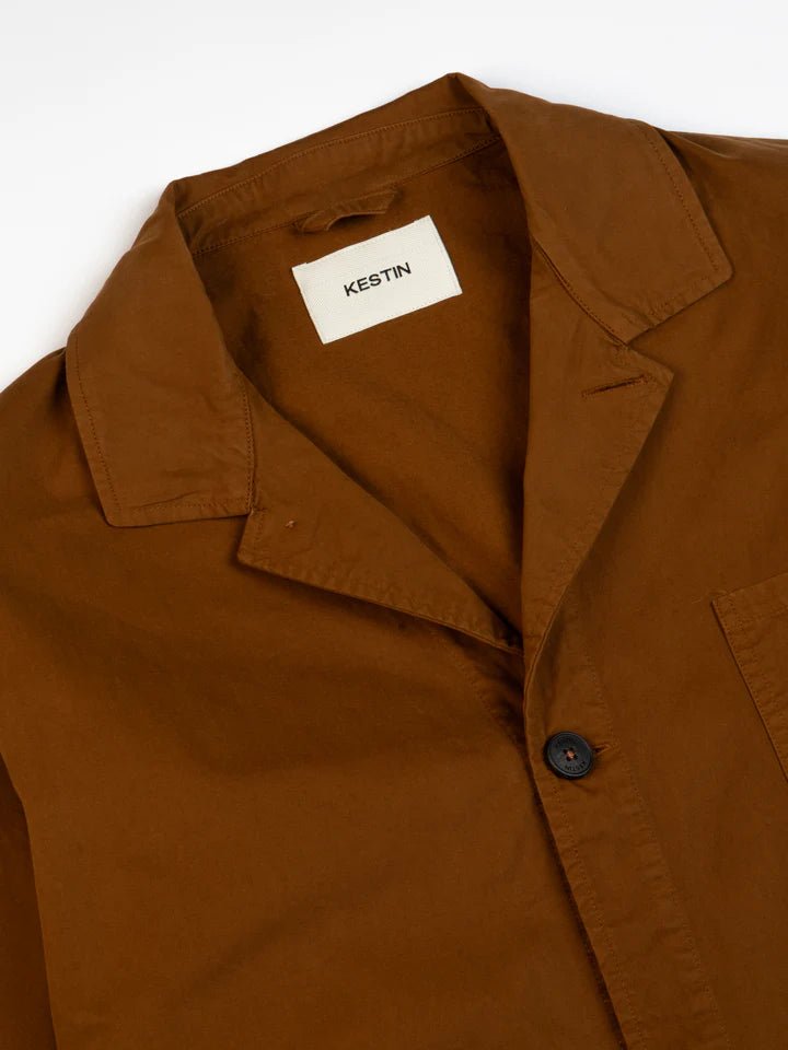 Kestin Port Jacket Cotton Twill Tobacco - Steranko Clothing Manchester