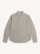 Kestin Raeburn Button Down Shirt Ecru Linen Blend - Steranko Clothing Manchester