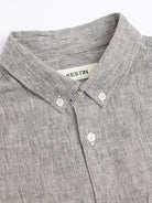 Kestin Raeburn Button Down Shirt Ecru Linen Blend - Steranko Clothing Manchester