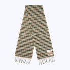 Kestin Selkirk Scarf Pine / Tan Check Lambswool - Steranko Clothing Manchester