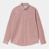 Carhartt Madison Fine Cord Shirt Glassy Pink / Wax