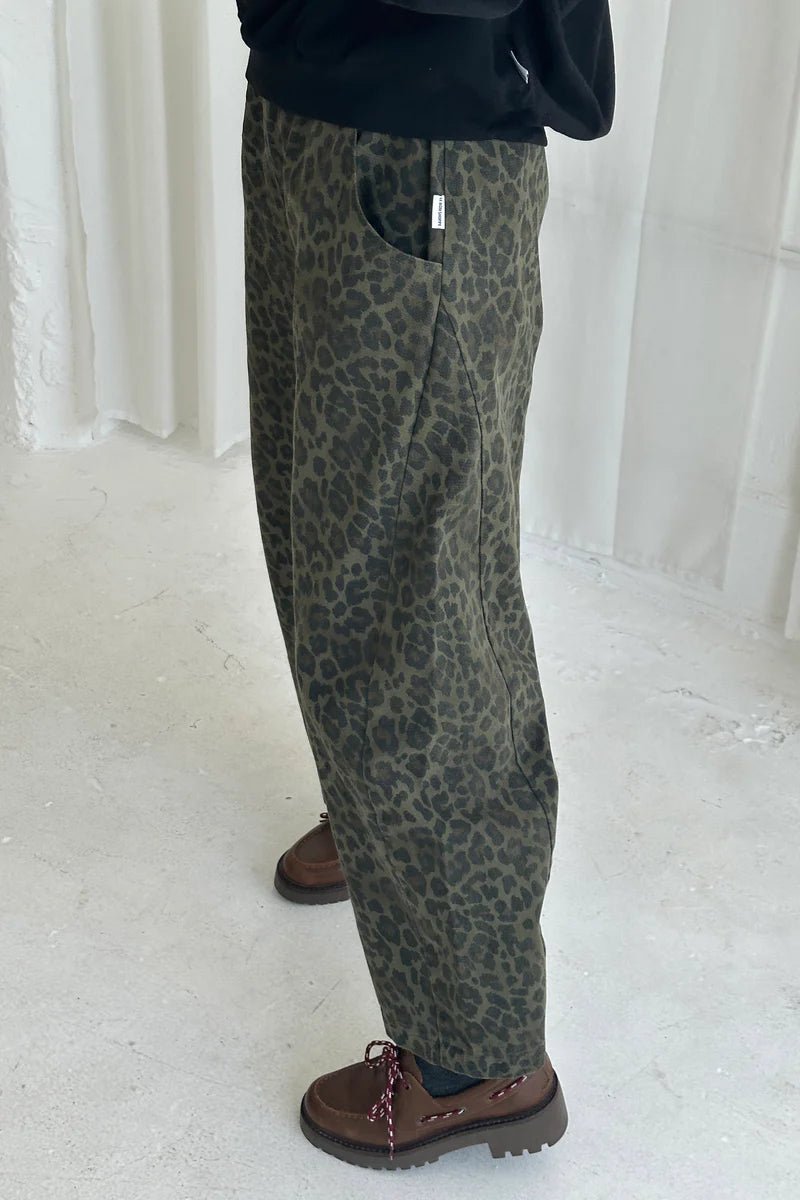 Le Bon Shoppe Arc Pants Fern Leopard - Steranko Clothing Manchester