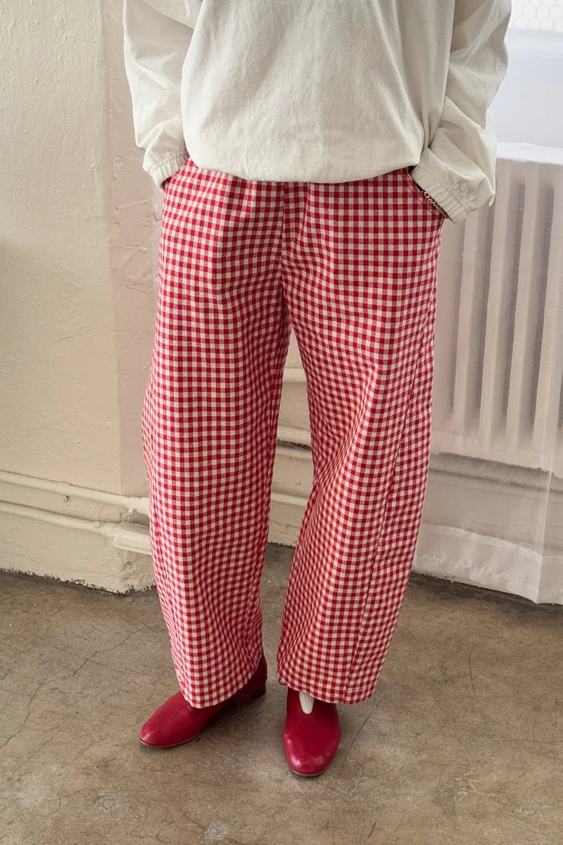 Le Bon Shoppe Arc Pants Red Gingham - Steranko Clothing Manchester