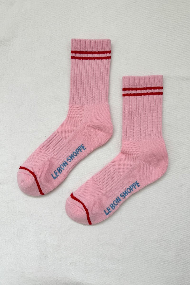 Le Bon Shoppe Boyfriend Socks Amour Pink - Steranko Clothing Manchester