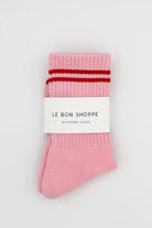 Le Bon Shoppe Boyfriend Socks Amour Pink - Steranko Clothing Manchester