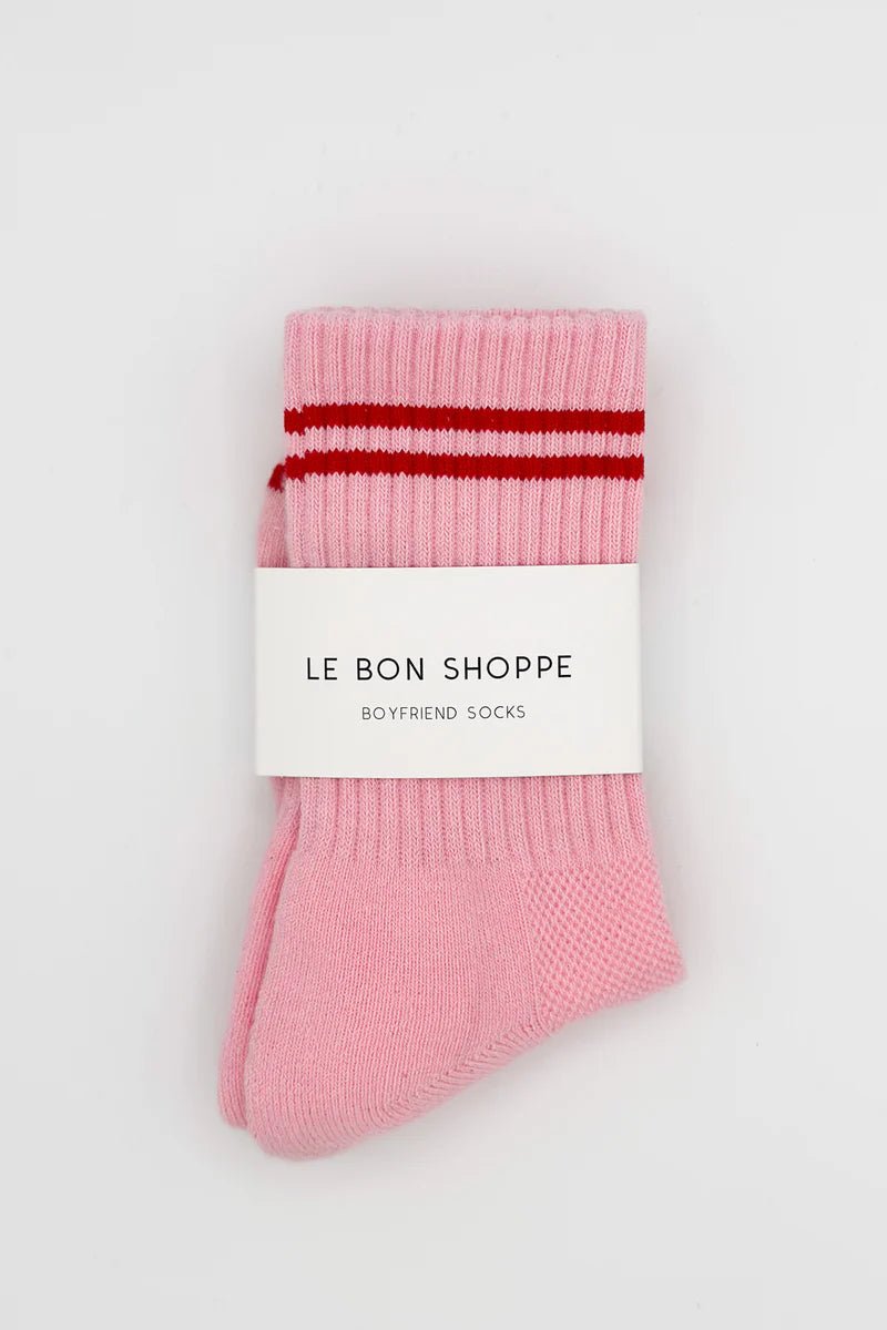 Le Bon Shoppe Boyfriend Socks Amour Pink - Steranko Clothing Manchester