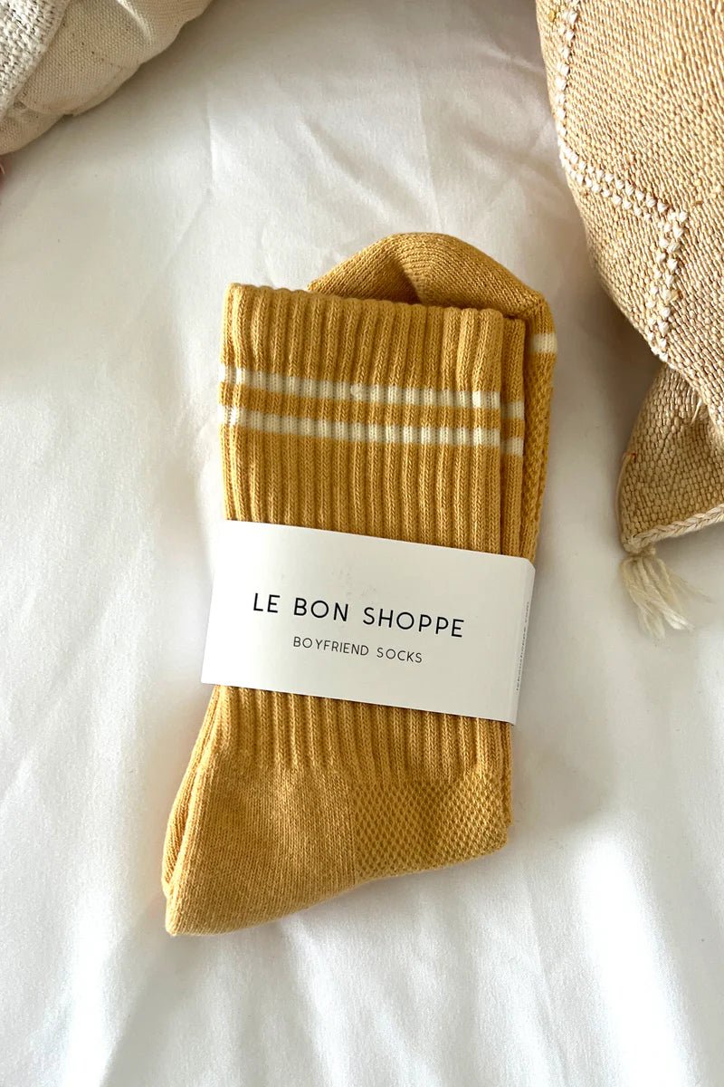 Le Bon Shoppe Boyfriend Socks Butter - Steranko Clothing Manchester