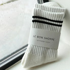 Le Bon Shoppe Boyfriend Socks Classic White - Steranko Clothing Manchester